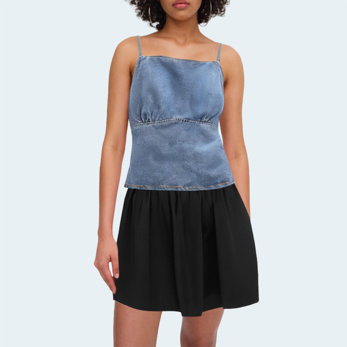 New fashionable backless women's denim camisole