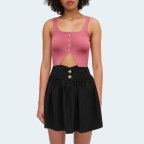 Pink soft simple sleeveless women's camisole