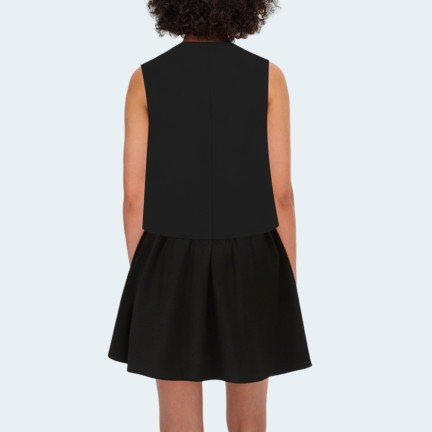 Fashion round neck sleeveless women's vest