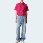 Lightweight breathable cotton men's shirt