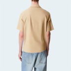 Cotton single-breasted loose men's short-sleeved shirt
