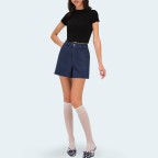 New fashionable blue women's denim shorts