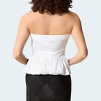 White summer backless women's wrap vest