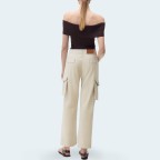 Women's wide-leg multi-pocket cargo trousers